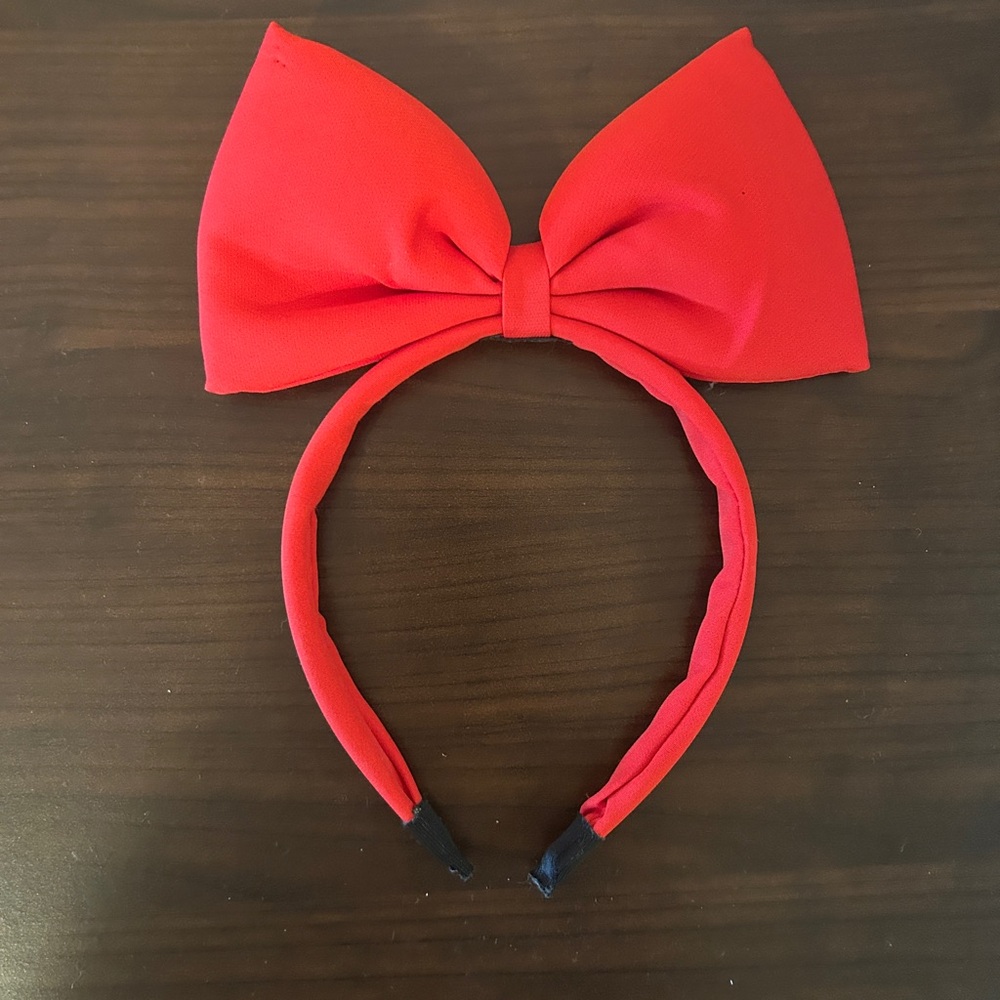Red Bow Headband